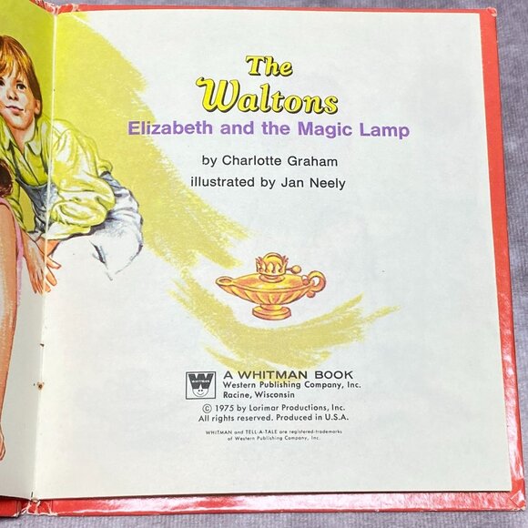 The Waltons Elizabeth And The Magic Lamp  1975 Vintage Childrens Book - Picture 3 of 7